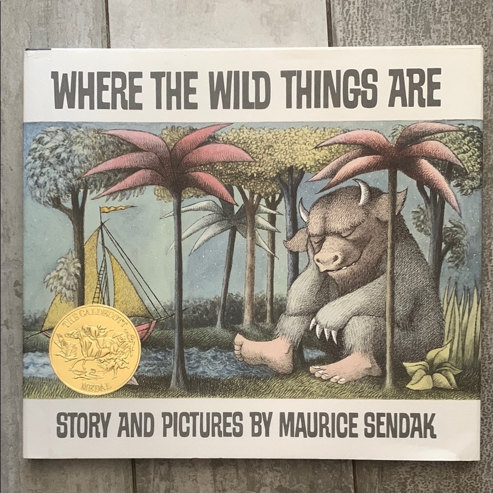 Where the Wild Things Are Wall Art Book by MAURICE SENDAK Illustrated Book